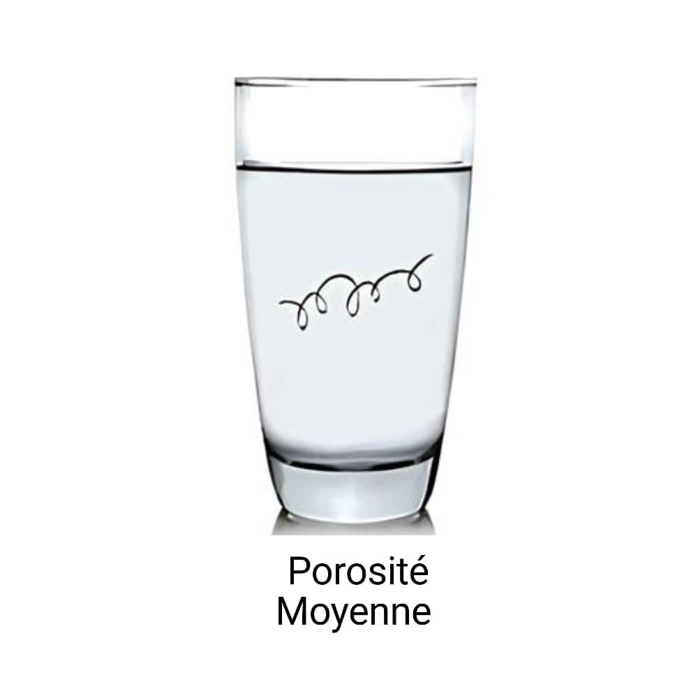 Cheveux à moyenne porosité